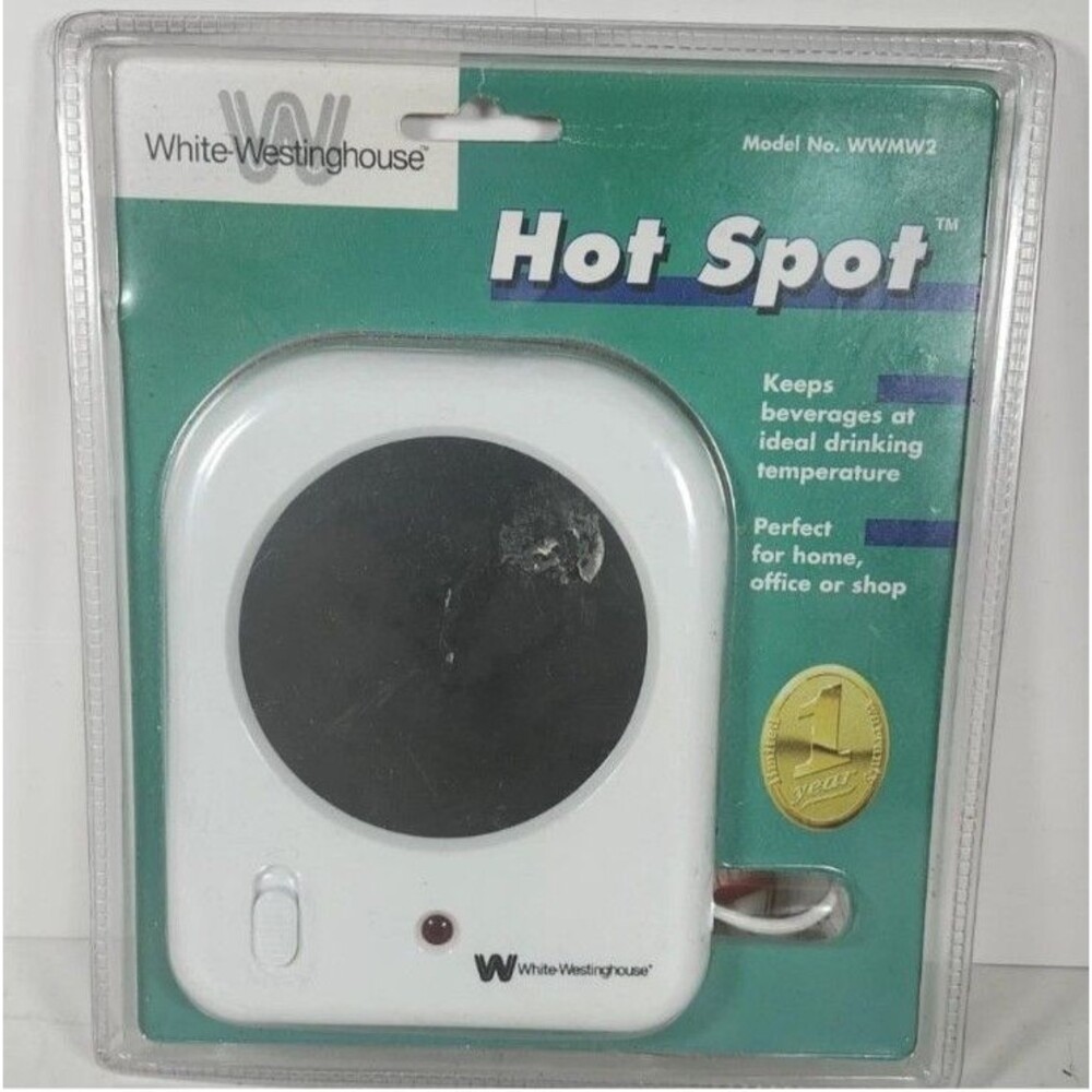 White Westinghouse Hot Spot Coffee Hot Chocolate Tea Cup Warmer WWMW2 Brand New